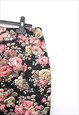 VINTAGE FLORAL COLORFUL HIGH RISE MOM JEANS XL
