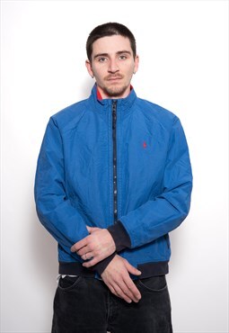 Modern Ralph Lauren Blue fleece lined outdoor jacket