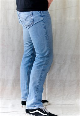 Vintage 90's Perfect Blue Straiht Fit 501 Levi's Jeans