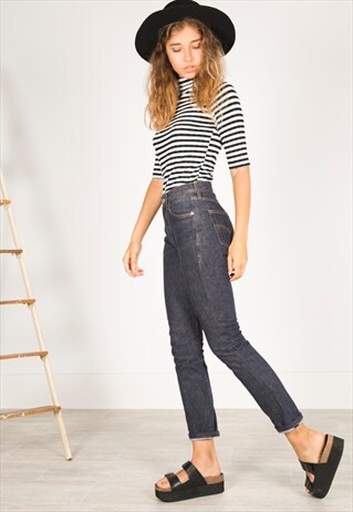 VINTAGE 80S LEVI'S 501 SLIM FIT /AVELINASREWORKS / C401