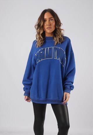 SWEATSHIRT JUMPER OVERSIZED PRINT LOGO UK 16 - 18 (CKHN)