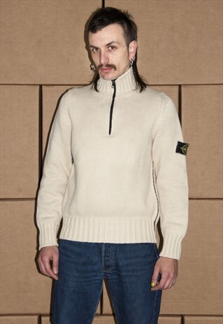 VINTAGE 90S STONE ISLAND JUMPER