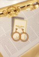Gold Chain Hoop Earrings