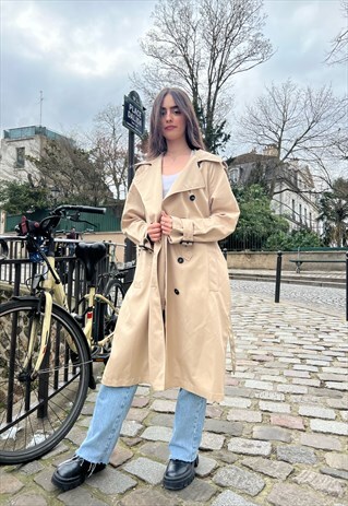 KZELL TRENCH COAT WITH DETAILS IN BEIGE 
