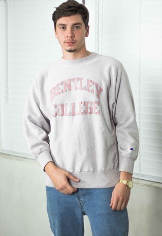 VINTAGE CHAMPION SWEATSHIRT JUMPER LOGO 90S L 22.1