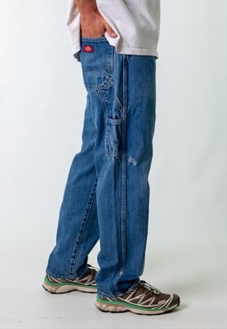 Blue 90s Dickies Denim Carpenter Jeans Baggy Pants