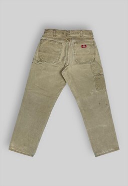 Vintage Dickies Relaxed Fit Carpenter Jeans in Beige