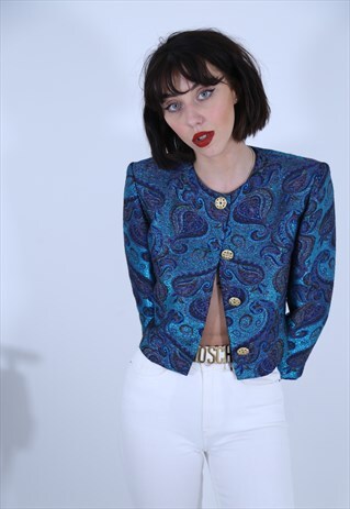 1980'S BLUE BOX JACKET