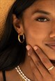 2.5CM GOLD MINIMALIST HOOP EARRINGS FOR WOMEN, THICK & LIGHT