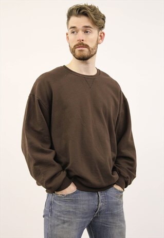 VINTAGE 1990S BROWN SWEATER