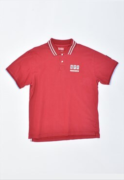 Vintage 90's Napapijri Polo Shirt Red