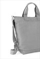 WOMEN'S DUAL HANDLE ALL DAY SHOULDER TOTE BAG - GREY