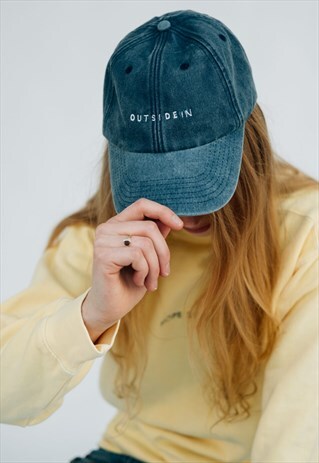 OUTSIDEIN WASHED DENIM DAD CAP