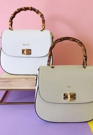 PERSONALISED BAMBOO HANDLE BAG