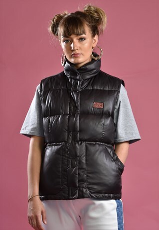 VINTAGE 1990S NAF NAF PUFFER GILET