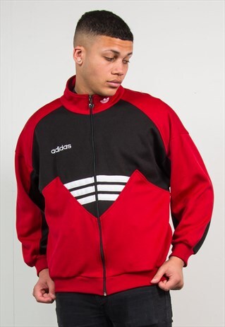 VINTAGE ADIDAS TRACKSUIT JACKET EQUIPMENT 90S
