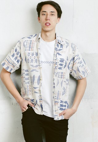 VINTAGE 90S PATTERNED SHIRT