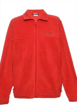 Red Columbia Fleece Sweatshirt - L