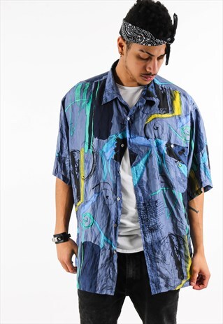VINTAGE PATTERN SHIRT PSAW174D