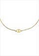 AUTHENTIC DIOR CD PENDANT- SINGLE CHAIN REWORKED CHOKER