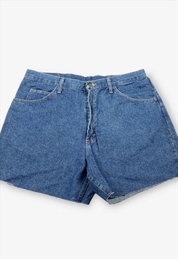 Vintage Wrangler Cut Off Denim Shorts Dark Blue W38 BV18313