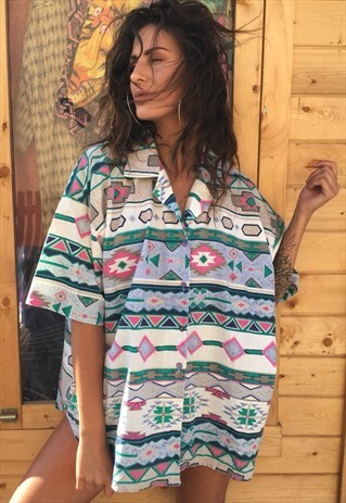 OVERSIZED RETRO 90S 80S VINTAGE UNISEX FESTIVAL SHIRT