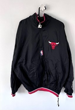 Vintage starter Chicago bulls black windbreaker medium 