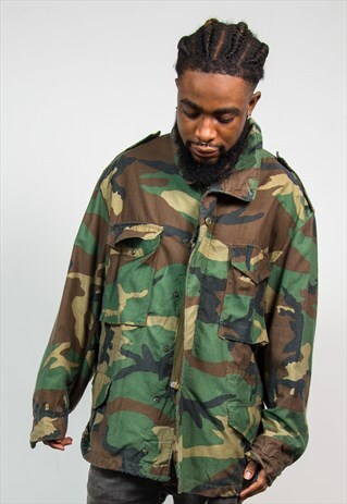 VINTAGE GREEN CAMO JACKET M65