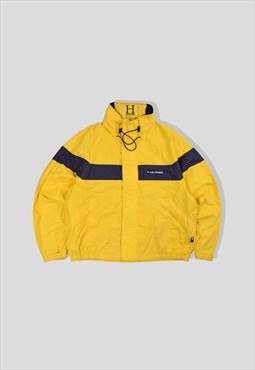 Vintage 90s Tommy Hilfiger Windbreaker Jacket in Yellow