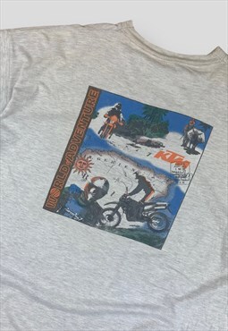 Vintage graphic t-shirt Screen print on front and back 