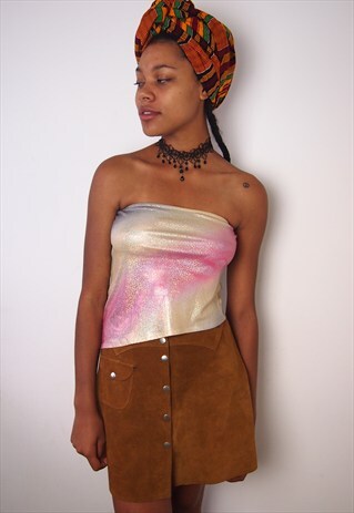 PINK OMBRE SHINY CROP TOP