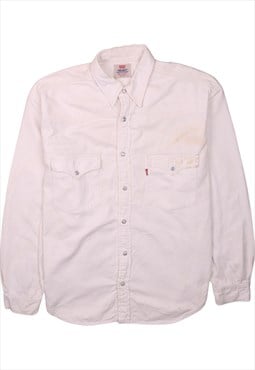 Vintage 90's Levi's Shirt Long Sleeves Button Up White Large