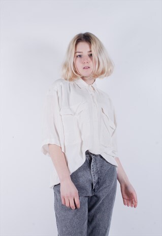 VINTAGE 80'S SILK BLOUSE