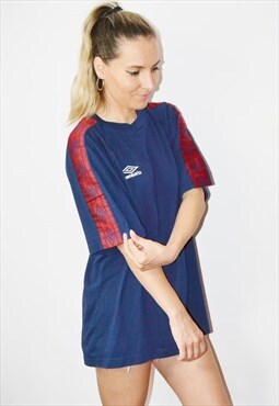 Vintage Y2K UMBRO Embroidered Logo Festival T-Shirt Tee