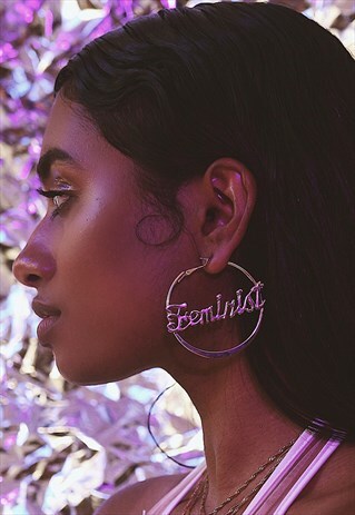 FEMINIST HOOPS EARRINGS