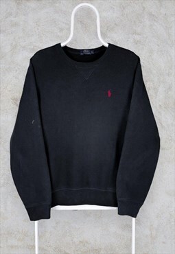 Polo Ralph Lauren Black Sweatshirt Pullover Men's Medium