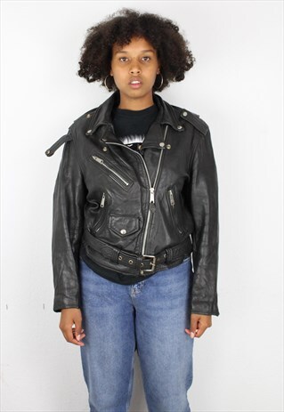 BLACK LEATHER JACKET