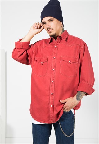 VINTAGE 80'S LEVI'S DENIM SHIRT / 0094 / 600