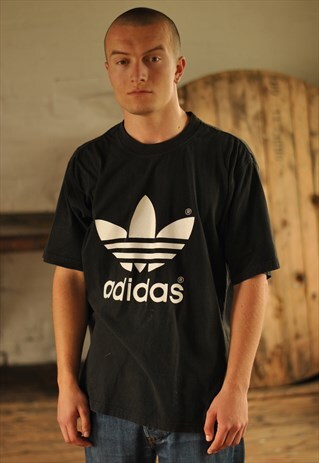 VINTAGE 90S ADIDAS TRE-FOIL SPELL OUT TSHIRT