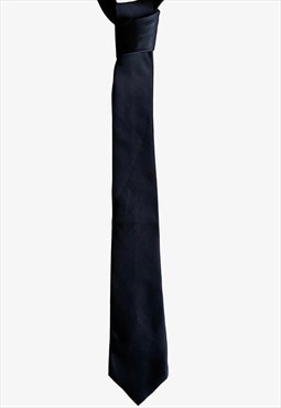 Vintage 90s Pierre Cardin Black Slim Tie