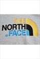 VINTAGE THE NORTH FACE LOGO GREY HOODIE WOMENS