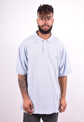 GANT MENS VINTAGE POLO SHIRT XXXL BLUE 90'S
