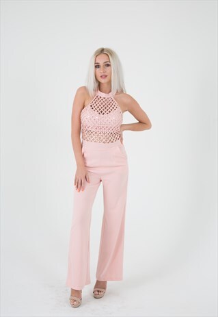 PINK JUMPSUIT SEQUIN