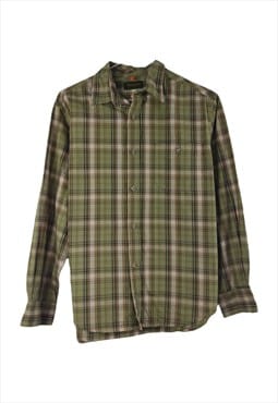 Vintage Timberland Plaid Shirt in Green S