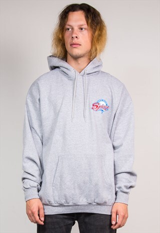 90'S VINTAGE GREY CHAMPION COLLEGE STYLE SWEATER HOODIE
