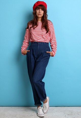80S VINTAGE HIGH WAISTED JEANS