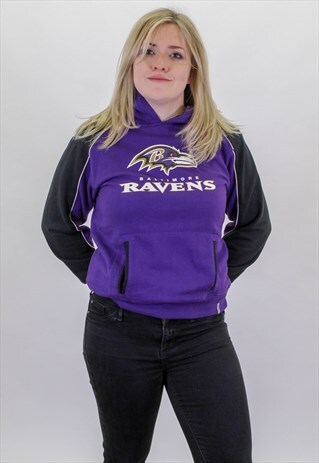 VINTAGE REEBOK RAVENS HOODIE