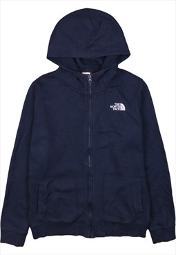 Vintage 90's The North Face Hoodie Full Zip Up Navy