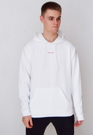WHITE BROKE ARTIST (RED) HOODIE