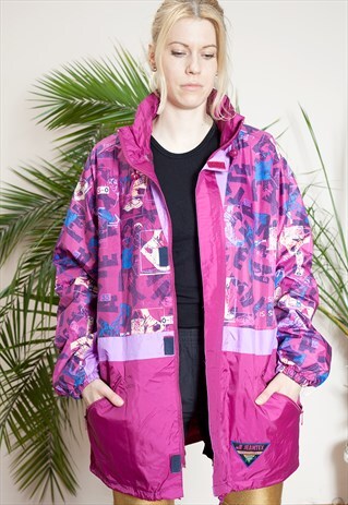 VINTAGE NYLON WINDBREAKER FROM THE 90S BY JEANTEX
